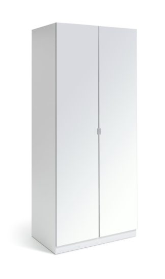 An Image of Habitat Munich 2 Door 3 Drawer Wardrobe - White