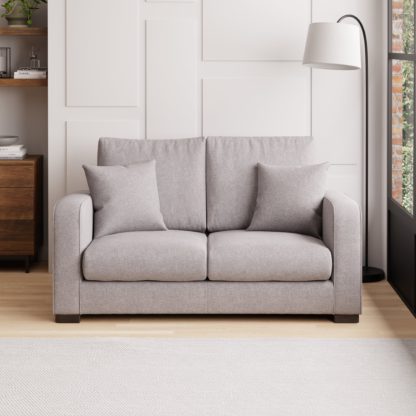 An Image of Carson Soft Texture 2 Seater Sofa Natural