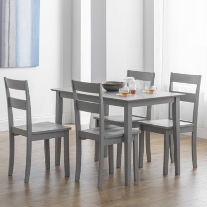 An Image of Kobe Set of 2 Dining Chairs Grey