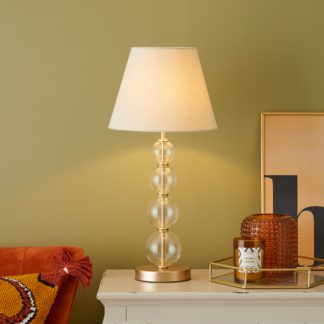 An Image of Keanu Glass Table Lamp Clear