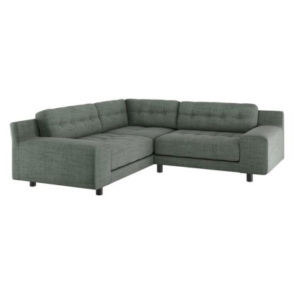 An Image of Habitat Hendricks Right Corner Fabric sofa - Grey