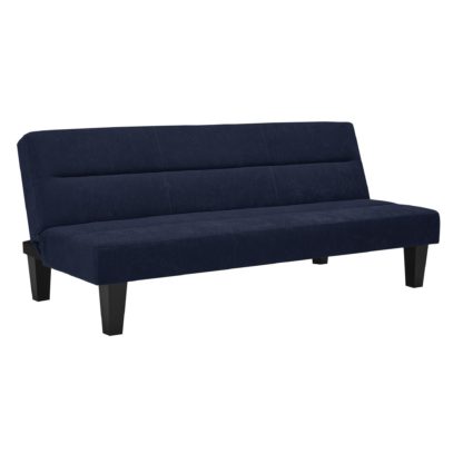 An Image of Kebo Velvet Futon Black