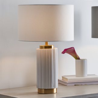 An Image of Ionic Table Lamp White