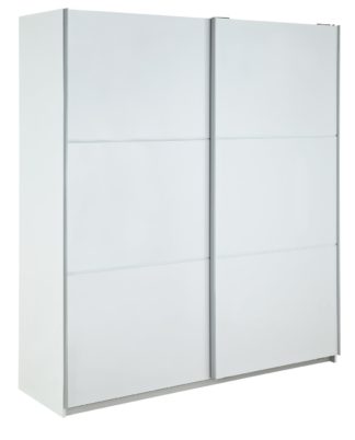 An Image of Habitat Holsted White Large Wardrobe