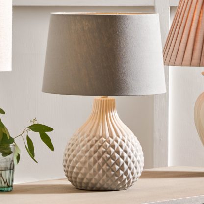 An Image of Rhea Table Lamp Grey