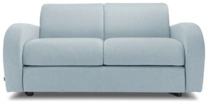 An Image of Jay-Be Retro 2 Seater Fabric Sofabed - Blue