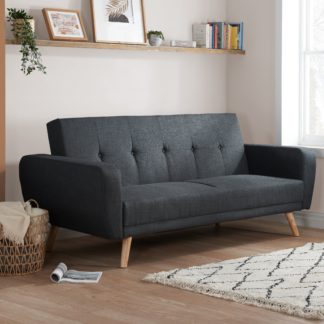 An Image of Farrow Large Sofa Bed Grey