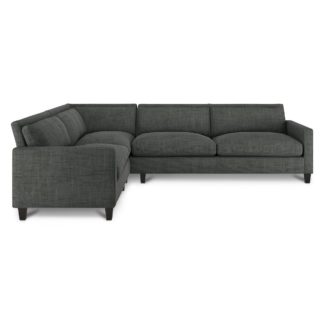 An Image of Habitat Chester Right Corner Fabric Sofa - Charcoal