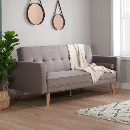 An Image of Ethan Large Sofa Bed Grey