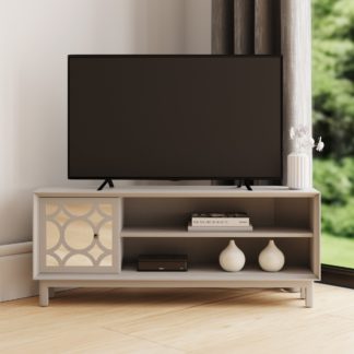 An Image of Delphi Grey Corner TV Unit Grey