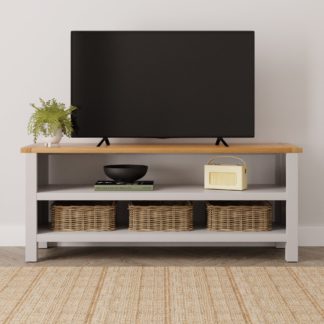 An Image of Bromley Open Regular TV Unit Grey Grey