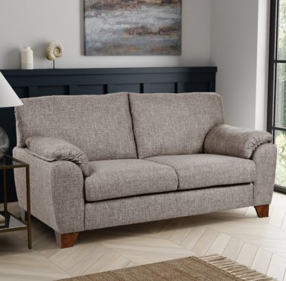 An Image of Meyer Tonal Weave 2 Seater Sofa Grey