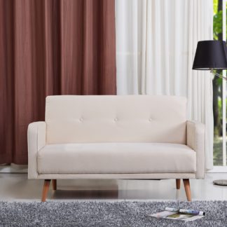 An Image of Milla Fabric Sofa Cream