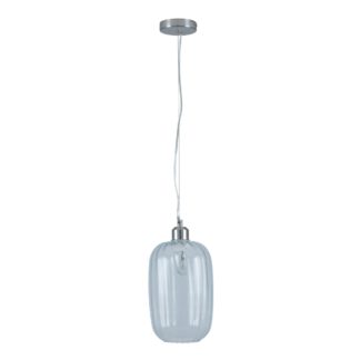 An Image of Pacific Lifestyle Brizio 1 Light Pendant Ceiling Fitting Clear Clear