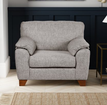 An Image of Meyer Tonal Weave Armchair Grey