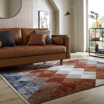 An Image of Cooper Geo Rug Green