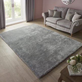 An Image of Indulgence Shaggy Rug Grey