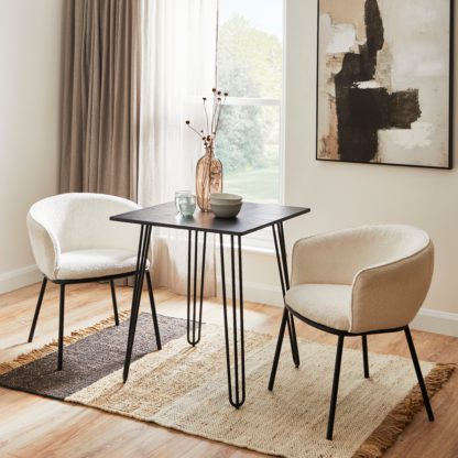 An Image of Bella Square Dining Table Wood (Brown)