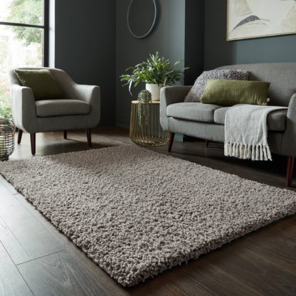 An Image of Cloud Washable Shaggy Rug Graphite (Grey)