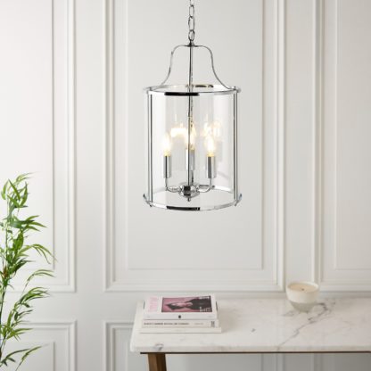 An Image of Chester 3 Light Pendant - Black