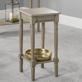 An Image of Pacific Heritage Square Side Table, Painted Pine Brown