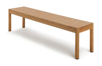 An Image of Habitat Laurie Pair of Solid Wood Dining Benches - Natural