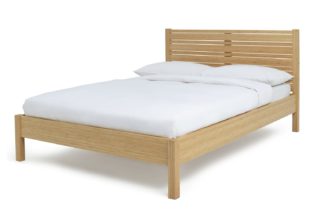 An Image of Habitat Eave Bamboo Double Bed Frame - Natural