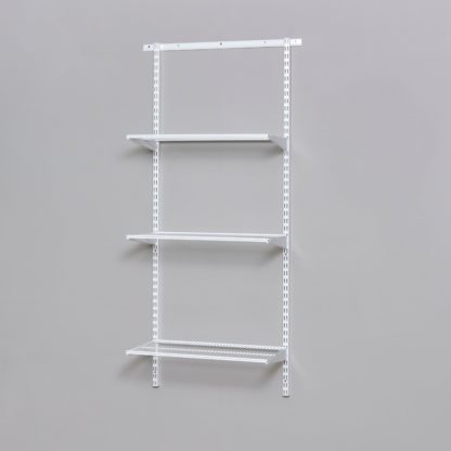 An Image of Elfa 3 Shelf Starter Kit 60x30cm White