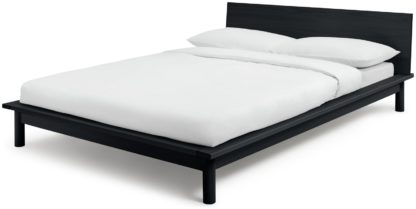 An Image of Habitat Akio Double Platform Bed Frame - Black