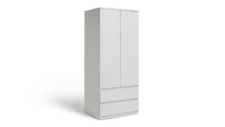 An Image of Habitat Jenson 3 door + 2 door Wardrobe Set - White