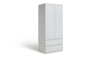 An Image of Habitat Jenson 3 door + 2 door Wardrobe Set - White