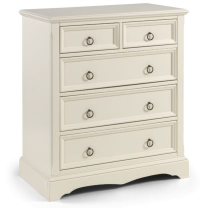 An Image of La Rochelle Stone White 3 + 2 Drawer Chest