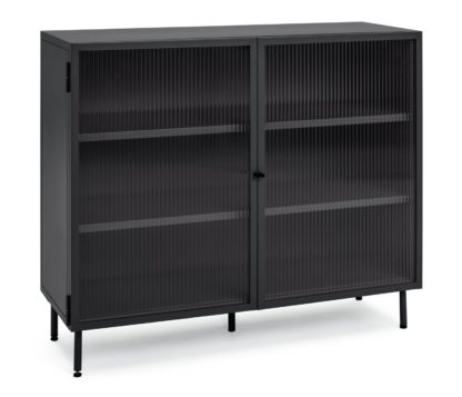 An Image of Habitat Morillo 2 Door Sideboard - Black