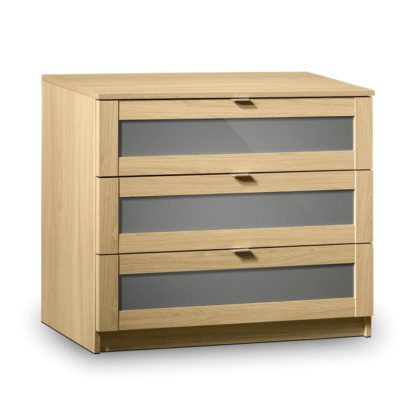 An Image of Strada Light Oak 3 Drawer Chest