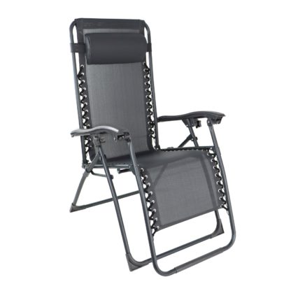 An Image of Grey Reclining Sun Lounger