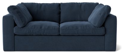 An Image of Swoon Seattle Velvet 2 Seater Sofa - Silver Grey