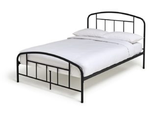 An Image of Habitat Pippa Double Metal Bed Frame - Black