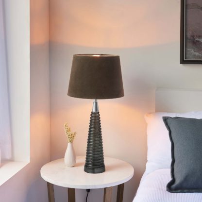 An Image of Fearn Table Lamp - Charcoal