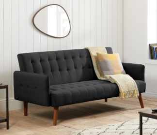 An Image of Hudson Grey Fabric Sofa Bed