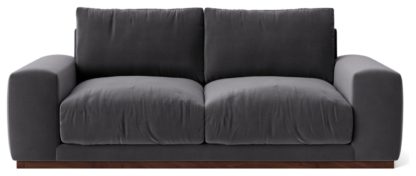 An Image of Swoon Denver Velvet 2 Seater Sofa - Fern Green