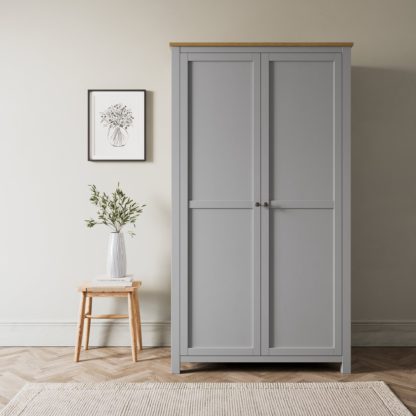 An Image of Olney Double Wardrobe Grey