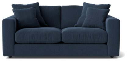 An Image of Swoon Althaea Velvet 2 Seater Sofa - Silver Grey