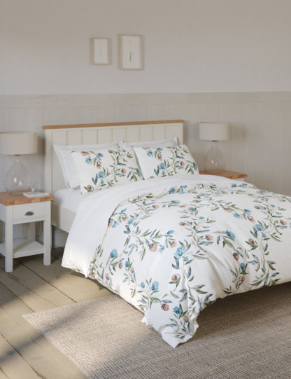 An Image of M&S Pure Cotton Floral Bedding Set