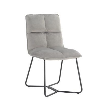 An Image of Logan Dining Chair, Velvet Black