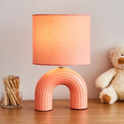 An Image of Rumey Arch Table Lamp Cloudy Day