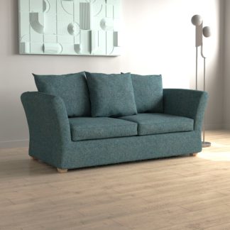 An Image of Emmett Chenille Sofa Bed Chenille Teal