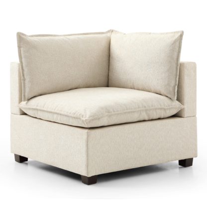 An Image of Moda Boucle Modular Corner Seat Moda Boucle Grey