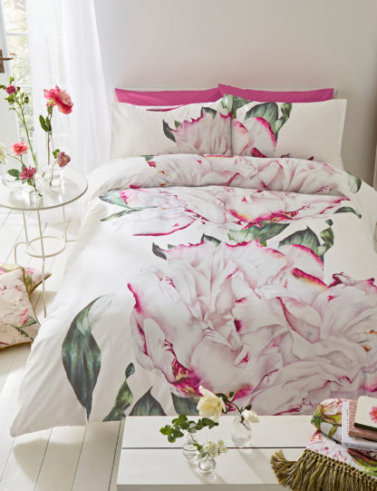 An Image of Voyage Maison Pure Cotton Parcevall Peony Bedding Set