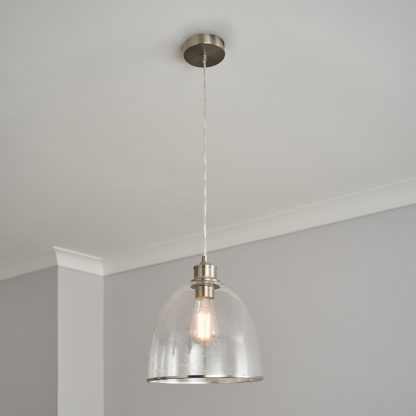 An Image of Windermere Pendant Ceiling Light - Satin Nickel