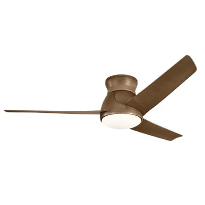 An Image of Kichler Eris Ceiling Fan with Light & Remote, 152cm Silver